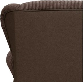 Sötétbarna kordbársony heverő Lord – Ropez