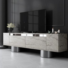 TV szekrény Bohem - Travertine, Silver
