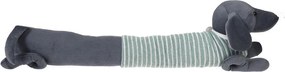 Zöld-szürke huzatfogó párna 17x76 cm Sausage Dog – Rex London