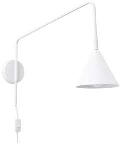 Fehér konnektorhoz csatlakoztatható fali lámpa Zylo – Sollux