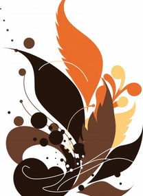 Poszter 15x20cm Őszi tűz