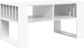 vidaXL Dohányzóasztal Fehér 92 x 49,5 x 45 cm Faanyag