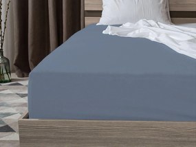 Jersey gumis lepedő kék 180 x 200 cm