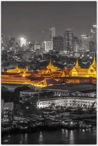 Poszterek 80x120 Gold night in Bangkok