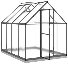 antracitszürke alumínium melegház alapvázzal 224x169x202 cm