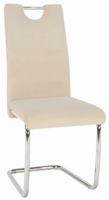 Étkezőszék, bézs Dulux Velvet szövet/világos varrás, ABIRA NEW