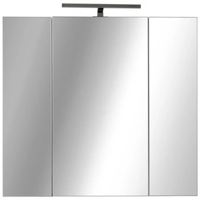 Piramida AKVA Tükrös fürdőszobai szekrény - LED világítással - 75 x 69 x 15 cm