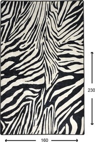 Zebra mintás szőnyeg