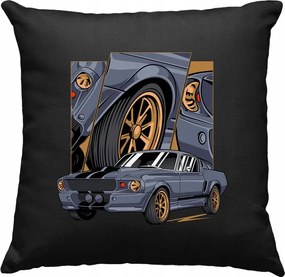 Retro autós párna GT500 fekete