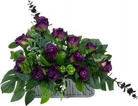 Csokor Nád Kompozíció Sír Temető Művirágok