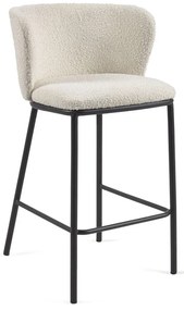 Fehér bárszék (ülésmagasság 65 cm) Ciselia – Kave Home