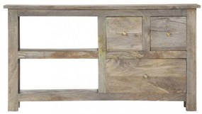 tömör mangófa TV-szekrény 100 x 30 x 55 cm
