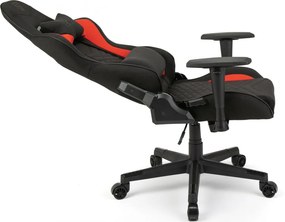 Gamer szék SENSE7 Spellcaster szövet fotel, fekete-piros.