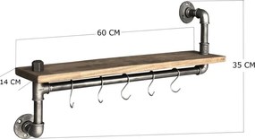 Fali polc, 60 cm – Boruraf008
