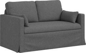 vidaXL Kanapé Sötétszürke 139 x 78 x 80 cm szövet