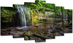 Vászonkép 140x80 Trópusi erdő vízesés