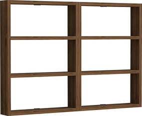 Hexa fali polc, dió, 84,6 cm
