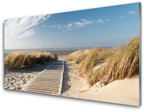 Üvegkép Beach Path Landscape 120x60cm 2 fogas