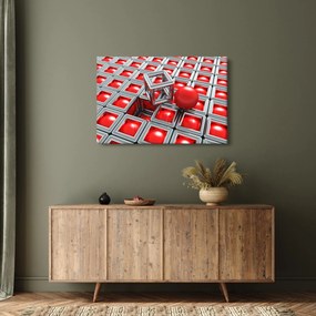 Kép - 3D fémes absztrakció (90x60 cm)