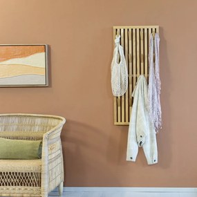 Natúr színű tölgyfa fogas panel 46x100x8 cm Parco – Spinder Design