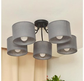 Felületre szerelhető ALBA csillár 5xE27/15W/230V szürke