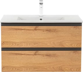 Vario Forte 80 alsó szekrény mosdóval antracit-tölgy