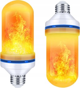 Led Izzó Utánzat Élő Láng Mozgó Tűz E27 9W Dekoratív Meleg