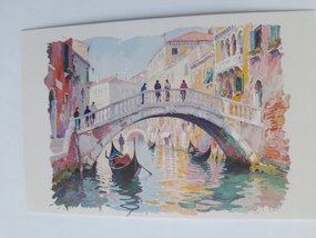Grafika Keret Olaszország Velence 15