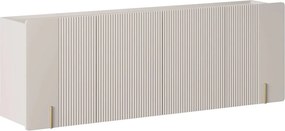 Malmi függesztett négyajtós komód 200 cm - kasmír / arany