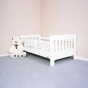 New Baby Erik kiságy korlátokkal fehér, 160 x 80 cm