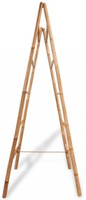 dupla törölközőszárító létra 5 fokos bambusz 50x160 cm