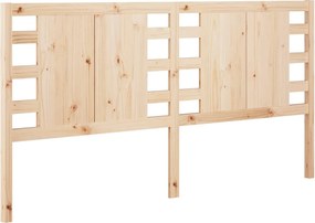 vidaXL tömör fenyőfa fejtámla 206 x 4 x 100 cm