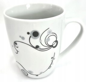 Bögretartó Szett Teás Kávéscsésze 6 Személyes Porcelán Mintás 300ML