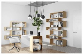 London világosbarna könyvespolc, 220 x 34 cm - TemaHome