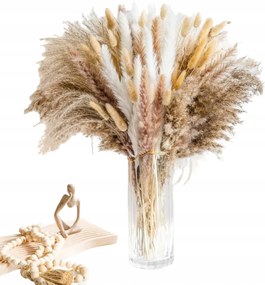 Pampa Csokor Szárított Pampa Fű Fújó Boho Váza 125DB
