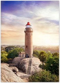 Poszterek 50x70 Mahabalipuram világítótorony