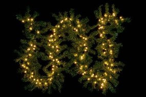 NEXOS Karácsonyi girland világítással 2,7 m 200 LED