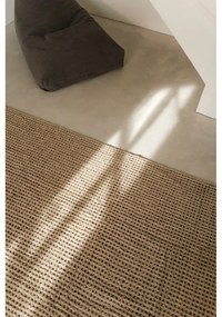 Khaki mosható-kézi szövésű gyapjú futószőnyeg 80x230 cm Unexpected Wool – Lorena Canals