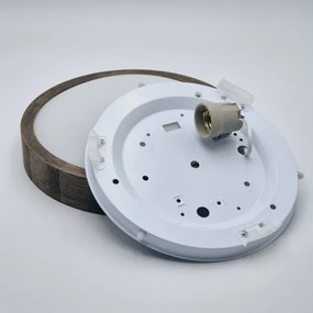 Brilagi-LED RGBW Dimmelhető mennyezeti lámpa CARVALHO SLIM 1xE27/15W/230V Wi-Fi tölgy átmérő 27 cm