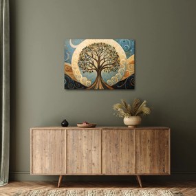 Kép – Életfa és spirálok (70x50 cm)