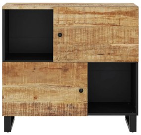 tömör mangófa tálalószekrény 2 ajtóval 80 x 33 x 75 cm