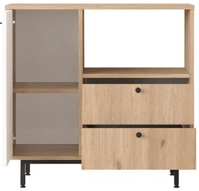 Komód Rebutia 1 (tölgy + fehér)  . 1102493