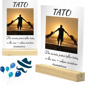 Apák Napi Ajándék Üveg Képkeret Apák szobor Ajándék