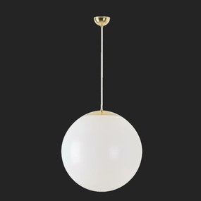 Osmont 64326 Isis S4 Pm függesztett műanyag lámpa polírozott sárgaréz fehér IP40