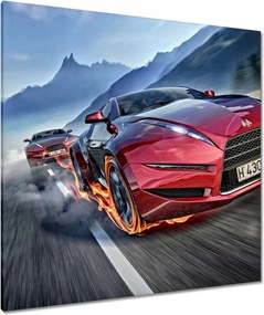 Vászonkép 90x90 Autóverseny