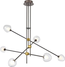 Italux ROMILY PND-201883-6 Csillár 6x4W/LED 3000K 1800LM IP20