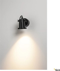 SLV 1002867 NAUTILUS Modern Kültéri Fali Lámpa Fekete GU10 IP54