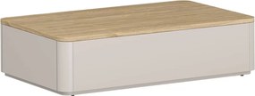 Amilio fiókos dohányzóasztal 100 cm - kasmír / olajozott tölgy