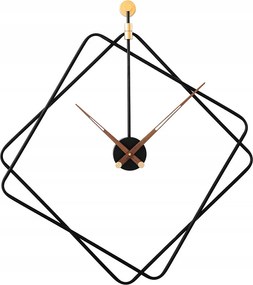 Nagy Fekete Fém Modern Falióra Mpm E04.4478.90 60 cm