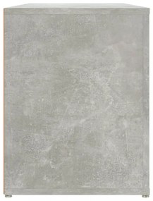 betonszürke szerelt fa cipőtartó 100x35x45 cm